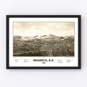Warwick Vintage Map 1887
