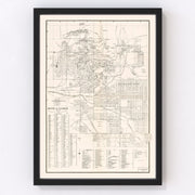 Butte Vintage Map 1939