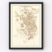 Omaha Vintage Map 1887