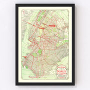 Brooklyn Vintage Map 1906