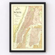 Brooklyn Vintage Map 1896