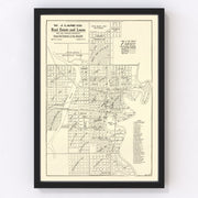 Fargo Vintage Map 1910