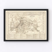 Akron Vintage Map 1889