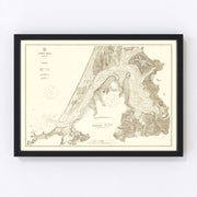 Coos Bay Vintage Map 1914