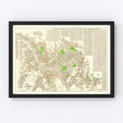 Pittsburgh Vintage Map 1920