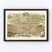 Philadelphia Vintage Map 1872