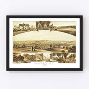 Waverly Vintage Map 1881