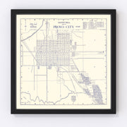 Provo City Vintage Map 1920