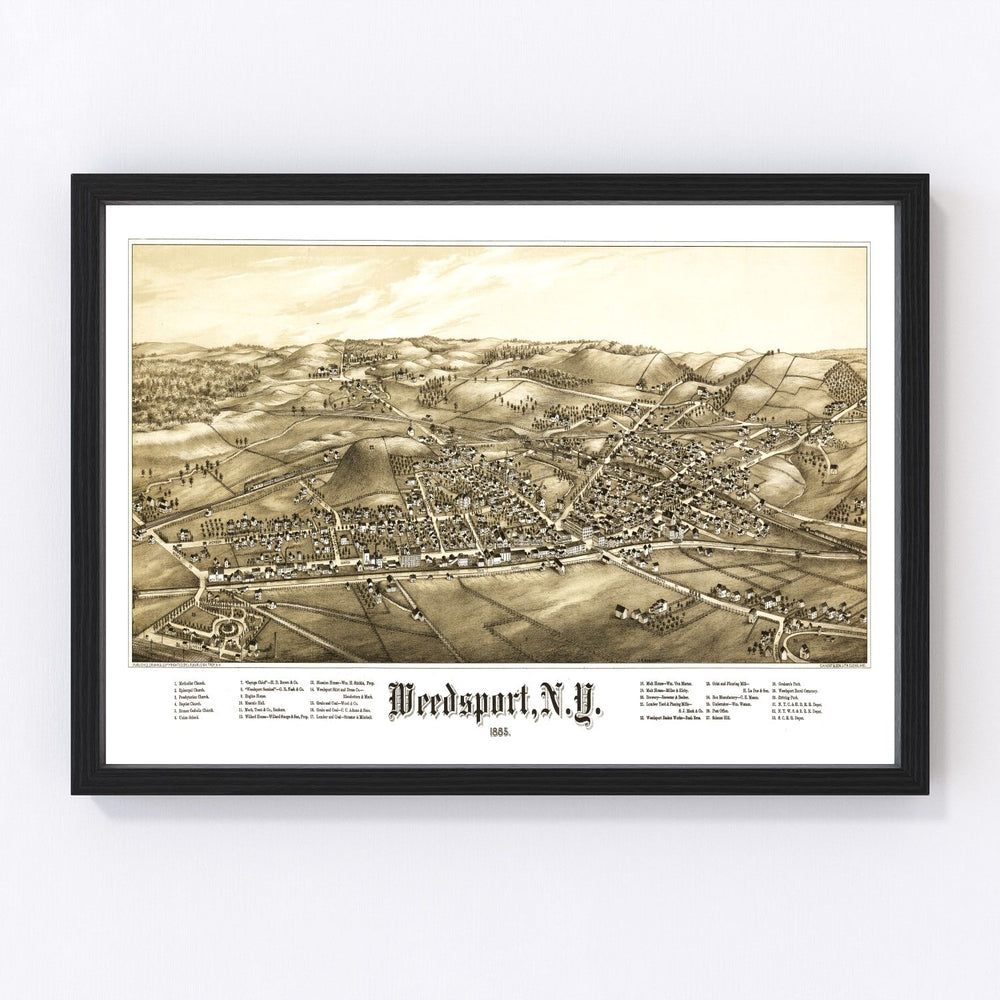 Weedsport Vintage Map 1885