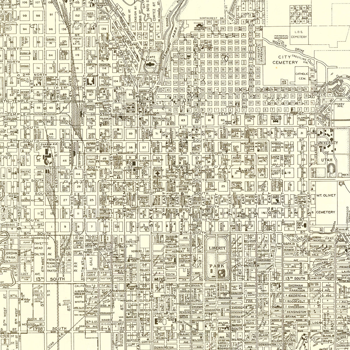 Vintage Salt Lake City Maps