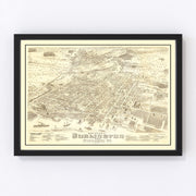Burlington Vintage Map 1877