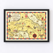 Jamestown Vintage Map 1930