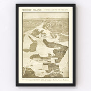 Whidby Island Vintage Map 1910