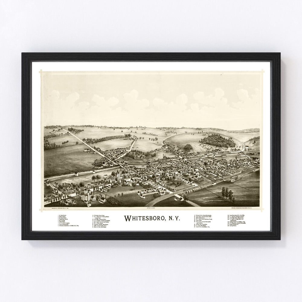 Whitesboro Vintage Map 1891