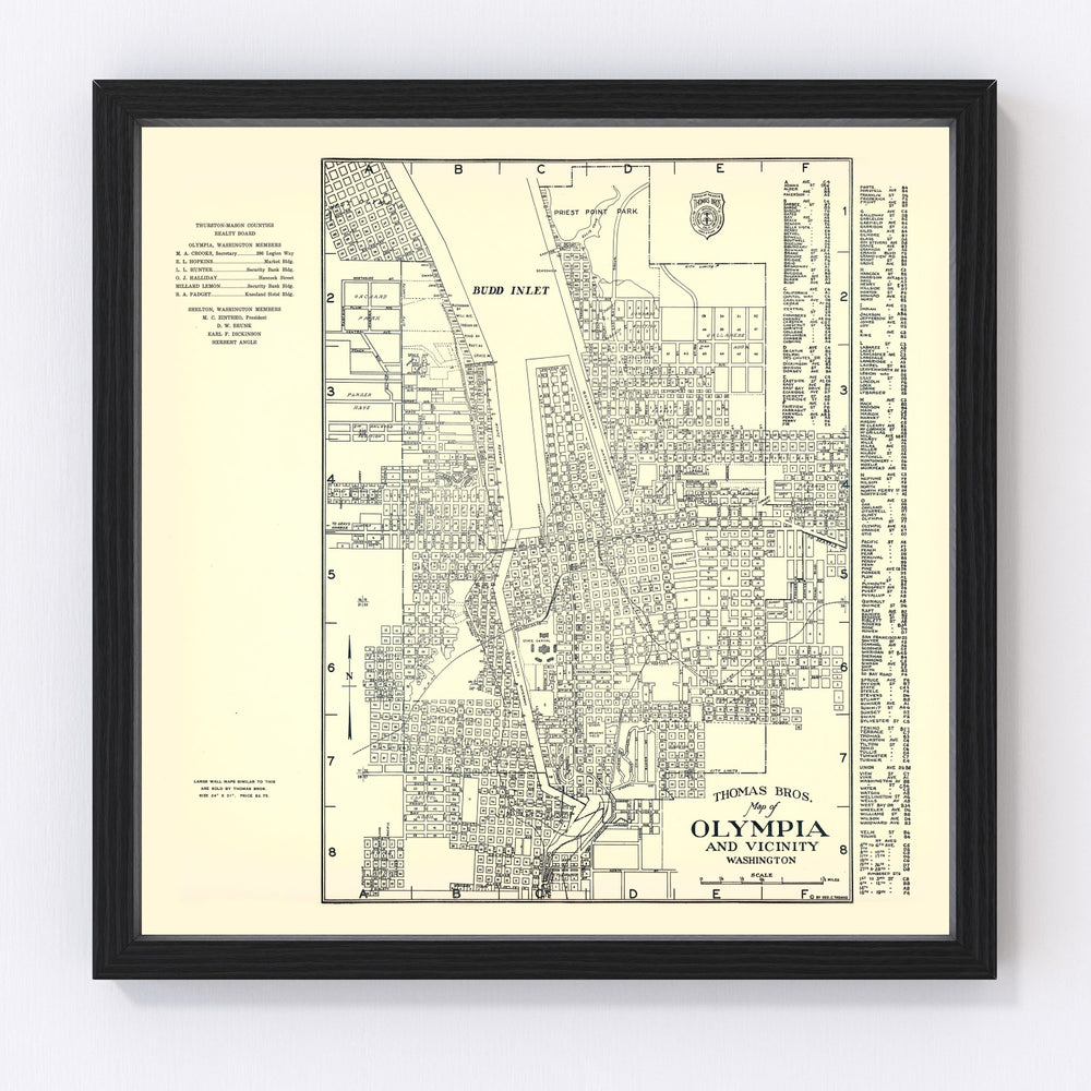Olympia Vintage Map 1920