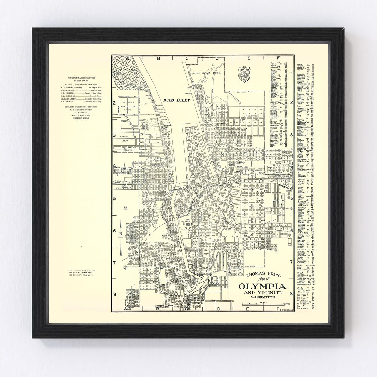 Olympia Vintage Map 1920