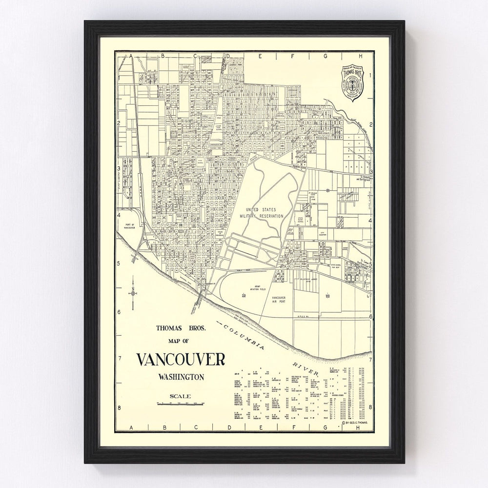 Vancouver Vintage Map 1920