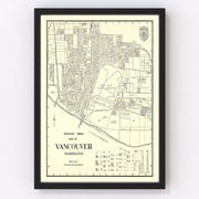 Vancouver Vintage Map 1920