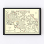 Volk Field Air Base Vintage Map 1902