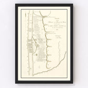 Prairie des Chiens Vintage Map 1834