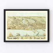 Manitowac Vintage Map 1868