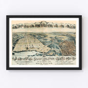White Plains Vintage Map 1880