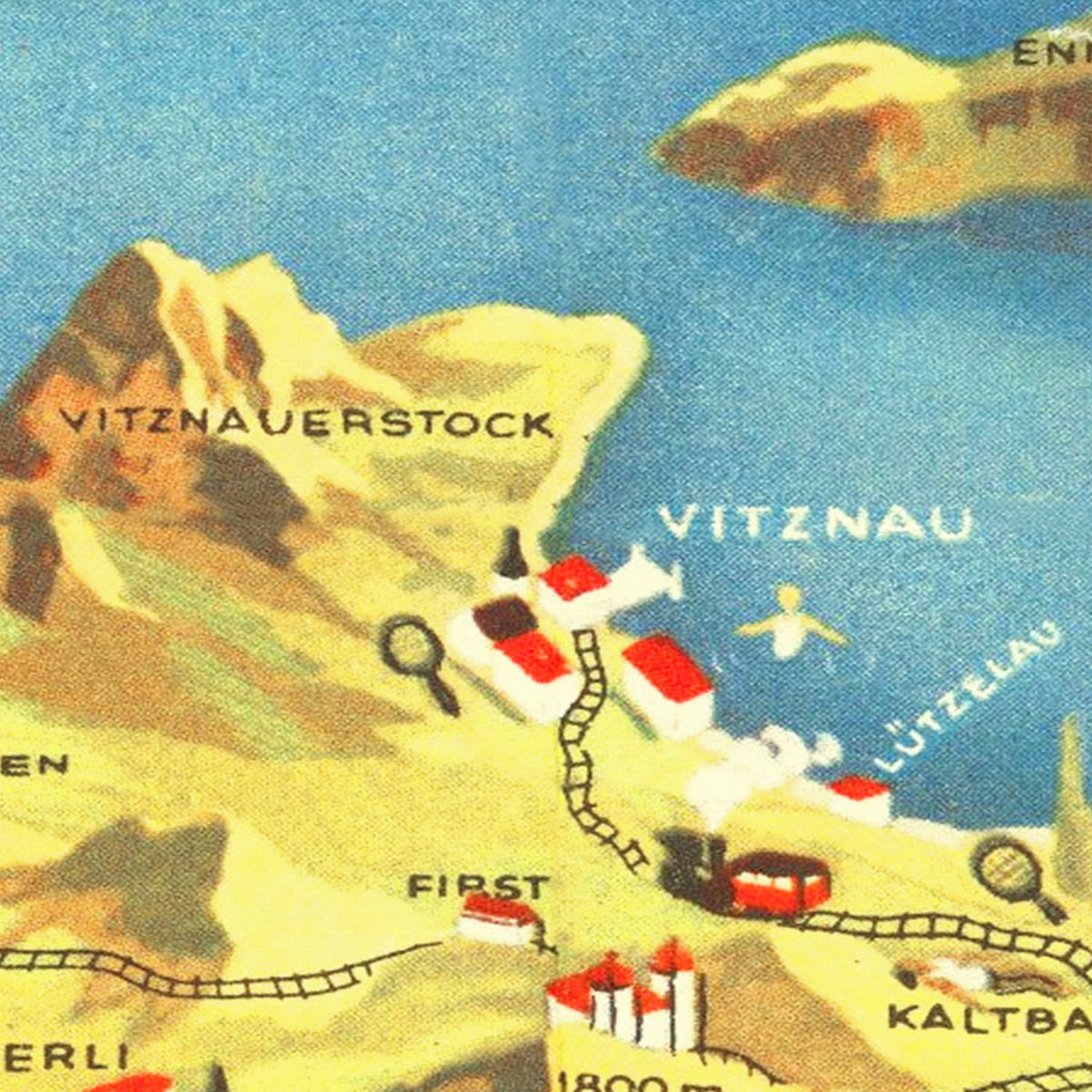 Restored historic details from the 1938 body of water map of County