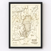Lake Tahoe Vintage Map 1915