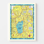 map of Lake Tahoe
