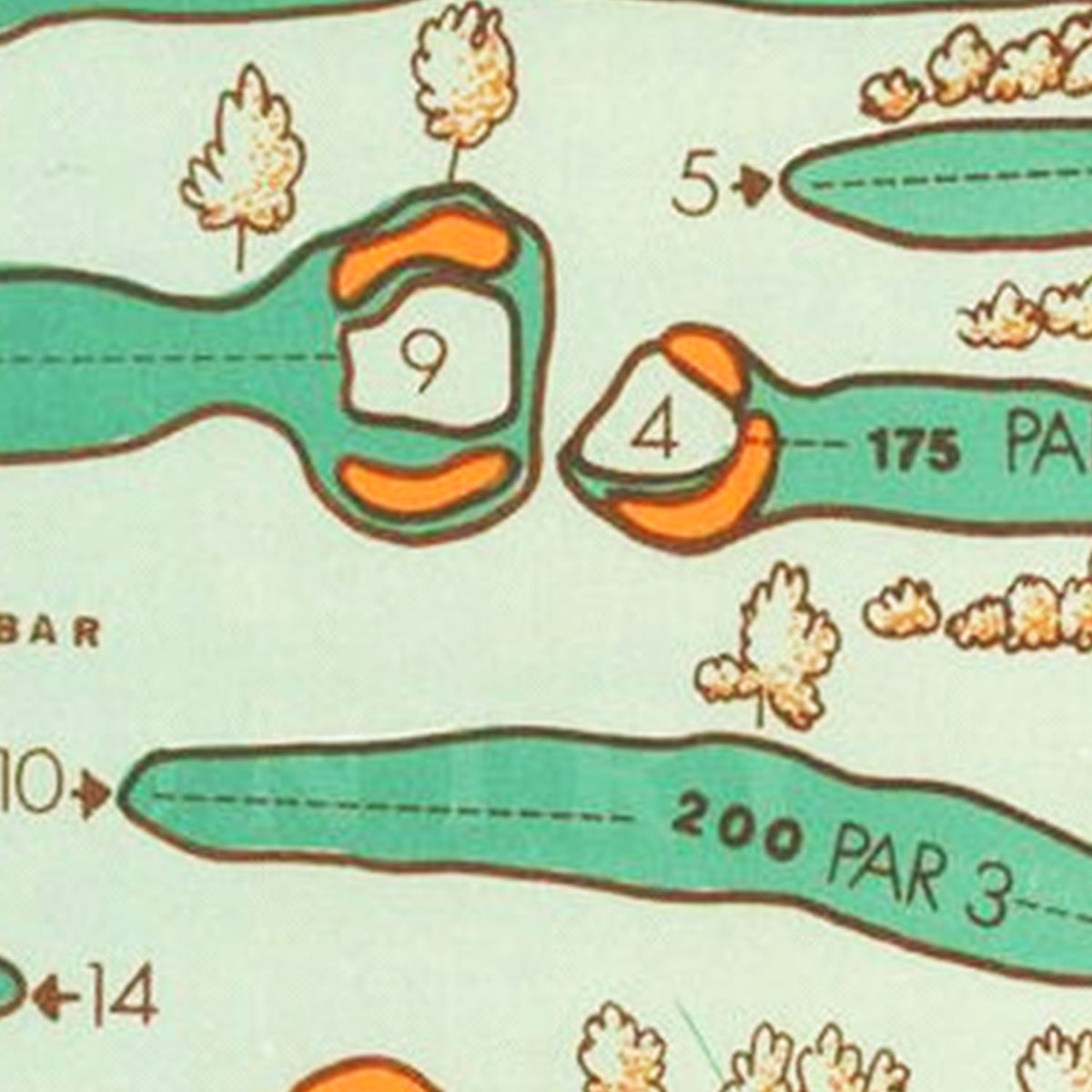 Restored historic details from the 1960 misc. attraction map of San Bernardino, California