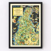 San Francisco County Vintage Map 1930