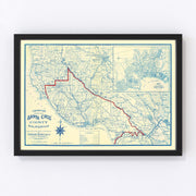 Santa Cruz County Vintage Map 1916