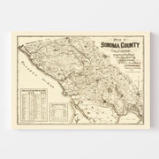map of Sonoma County