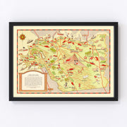 Contra Costa County Vintage Map 1930