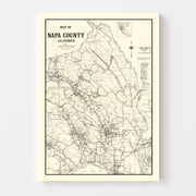 map of Napa County
