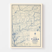 map of Yuba County