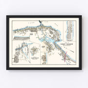Green Harbor Town Vintage Map 1903