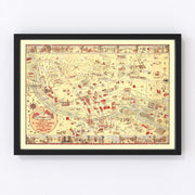 El Paso Vintage Map 1932