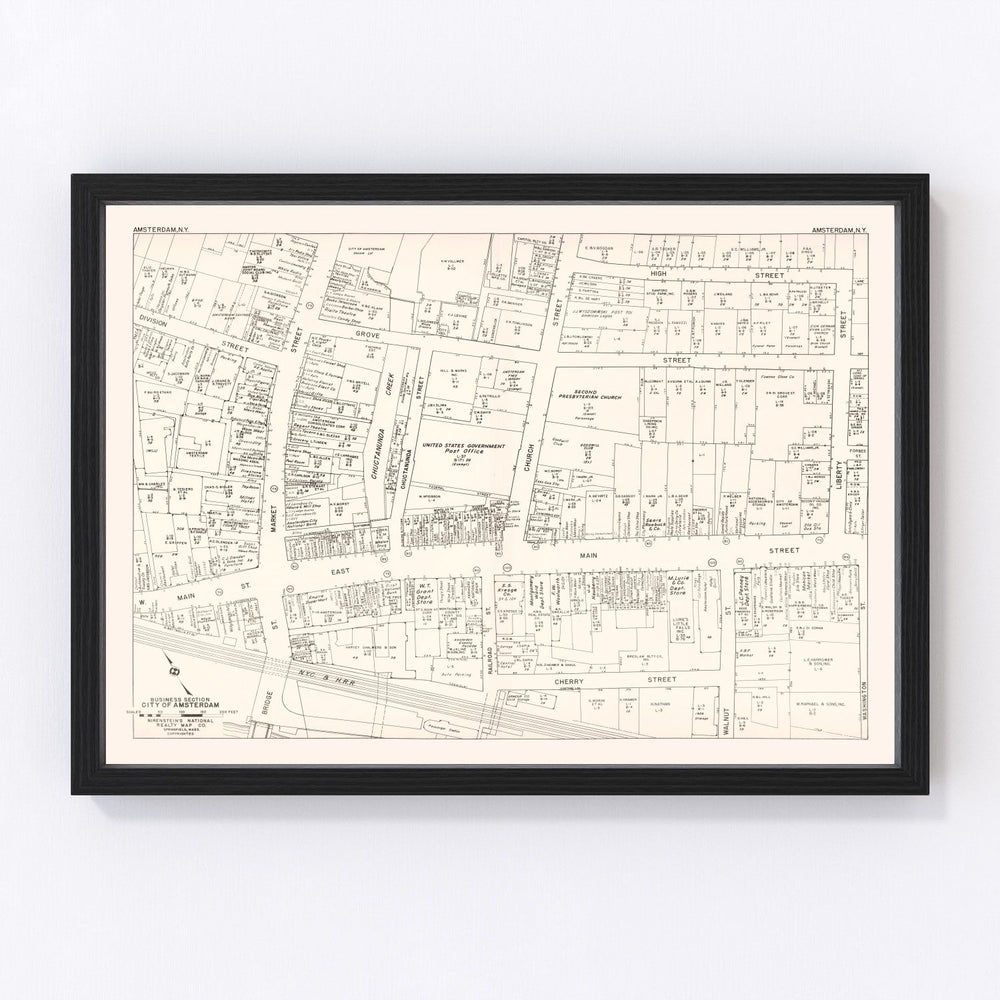 Amsterdam Vintage Map 1947