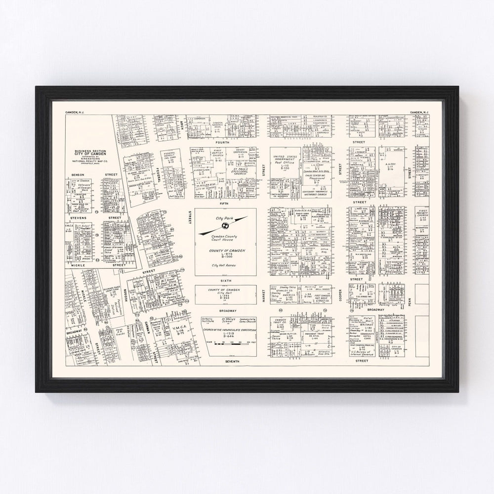 Camden Vintage Map 1947