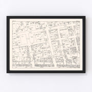 Elmira Vintage Map 1947