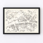 Glens Falls Vintage Map 1947
