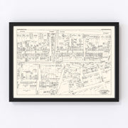 Hackensack Vintage Map 1947