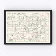 Hagerstown Vintage Map 1947