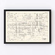 Ithaca Vintage Map 1947