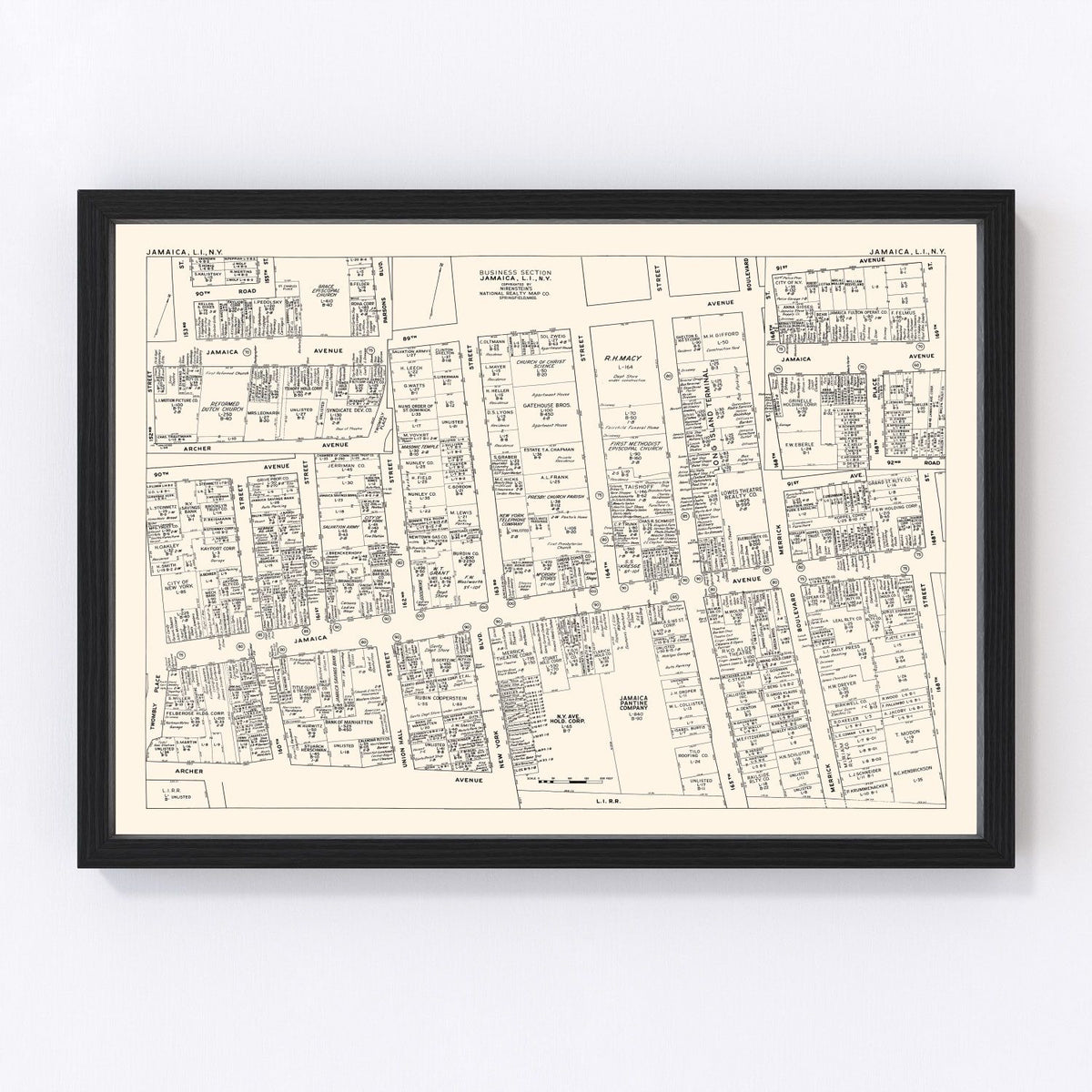 Jamaica Vintage Map 1947