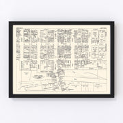 Jamestown Vintage Map 1947