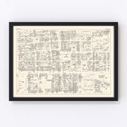 Newark Vintage Map 1947