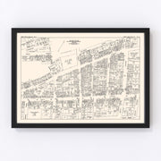New Rochelle Vintage Map 1947