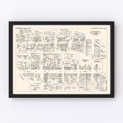 Niagara Falls Vintage Map 1947